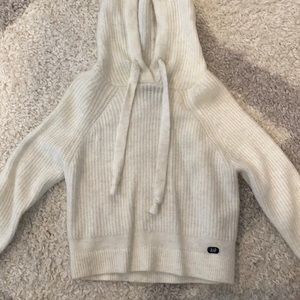 White Abercrombie sweater